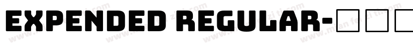 Expended Regular字体转换